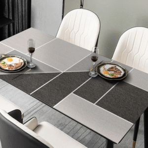 Obrus PVC w różnych rozmiarach, folia stołowa z motywem „Strict pattern”