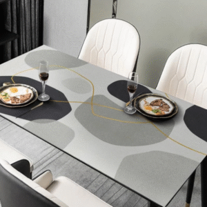 Obrus PVC z fakturą skóry na stół kuchenny, folia „Boho style”