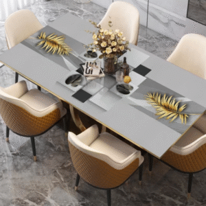 Wodoodporny obrus z nadrukiem, stylowe pokrycie stołu „Minimalism”