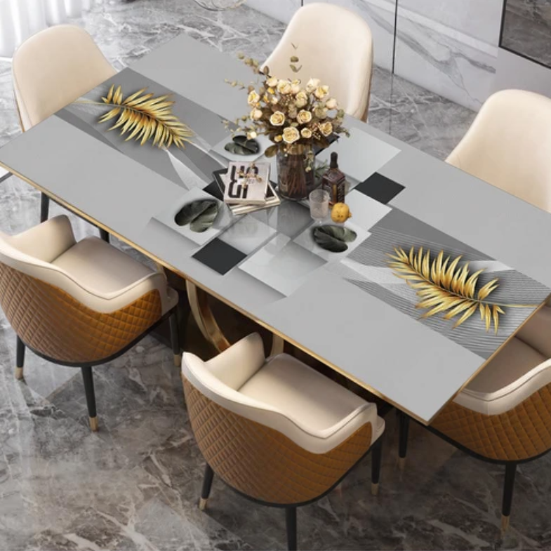 Wodoodporny obrus z nadrukiem, stylowe pokrycie stołu „Minimalism”