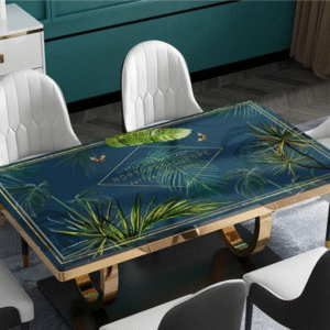 Obrus z nadrukiem skórzanym w różnych rozmiarach, wodoodporna folia stołowa „Northern Europe”