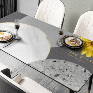 Obrus na stół obiadowy, zabezpieczenie stołu „Circles”