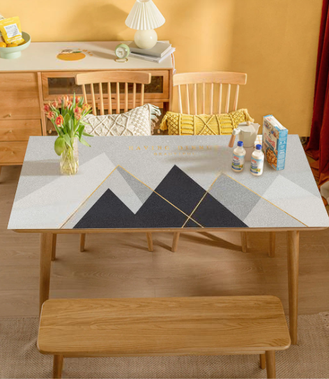 Wodoodporny obrus z nadrukiem górskim, ochrona stołu „Peaks” - obrazek 5