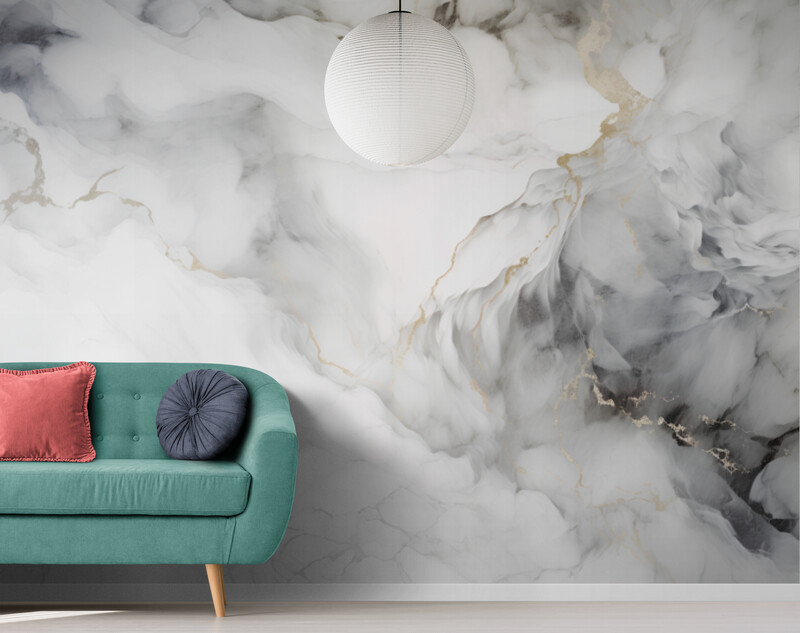 Abstrakcyjna fototapeta, samoprzylepna fototapeta "Szary dym" - obrazek 2