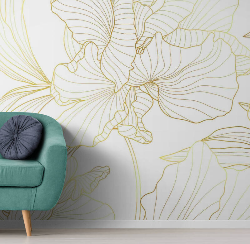 Fototapety z abstrakcyjnym kwiatem do sypialni „Letni bryza” - obrazek 3