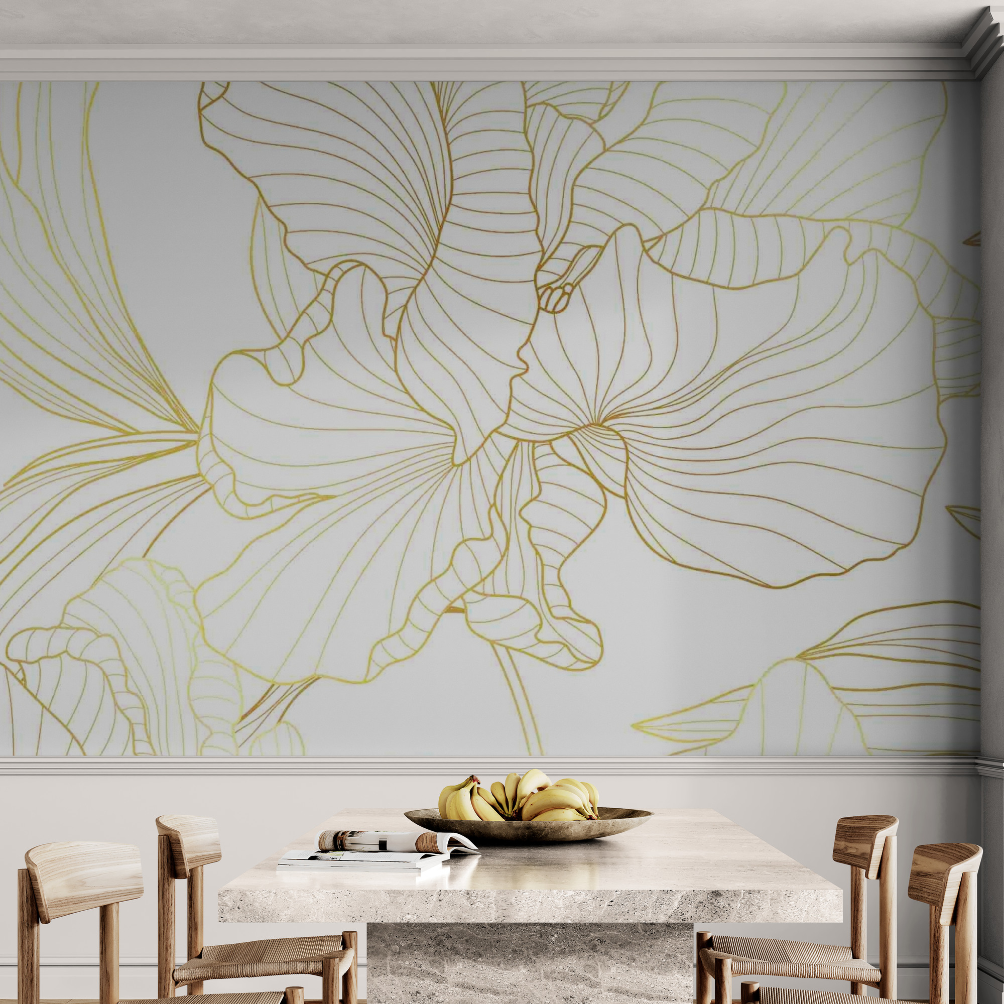 Fototapety z abstrakcyjnym kwiatem do sypialni „Letni bryza” - obrazek 2