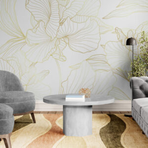 Fototapety z abstrakcyjnym kwiatem do sypialni „Letni bryza”