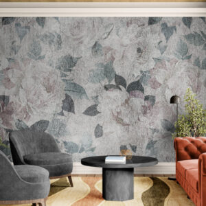 Winylowa fototapeta do sypialni „Pastelowe piwonie”