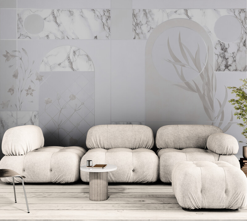 Abstrakcyjne fototapety do sypialni, winylowe fototapety do domu „Marmurowa abstrakcja” - obrazek 2