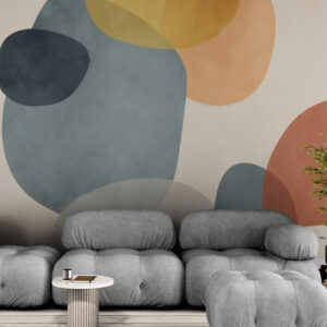 Abstrakcyjne fototapety do domu, winylowe fototapety na flizelinowej bazie „Plamista ściana”