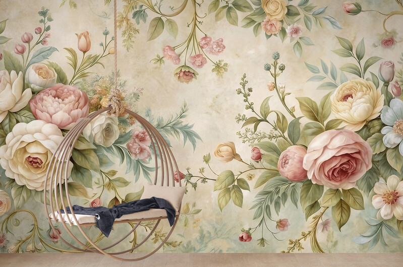 Fototapeta w pastelowe kwiaty "Delikatne kwiaty" - obrazek 3