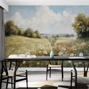 Fototapeta powiększająca przestrzeń z obrazem krajobrazu "Pole bez końca"