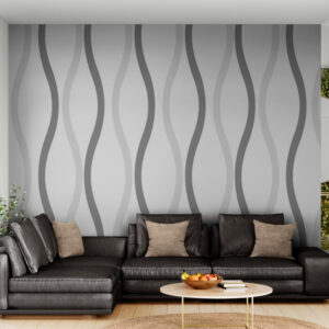 Abstrakcyjna fototapeta z falistymi liniami "Harmonia form"